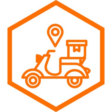 Beyaz arkaplanda karikatür tarzında servis simgesi izole edildi. fast food sembolü vektör çizimi.