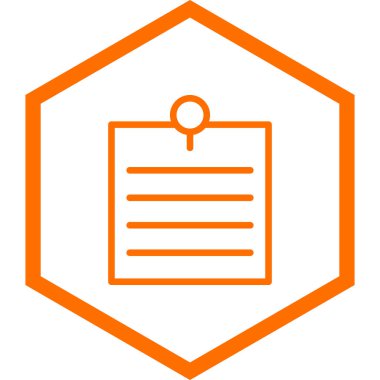 Belge. Web simgesi basit illüstrasyon