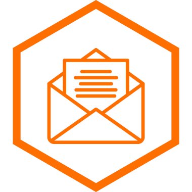 zarf e- posta simgesi vektör illüstrasyonu