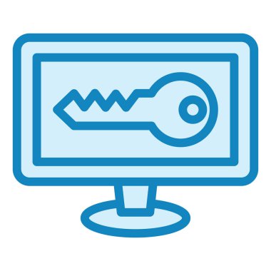 Web Sitesi Anahtar Modern ikon vektör çizimi