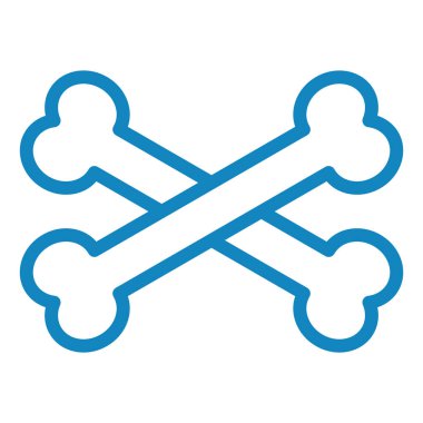 Kemik. Web simgesi basit illüstrasyon