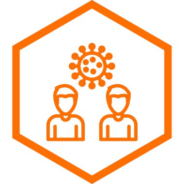 İş insanları simgesinin vektör illüstrasyonu