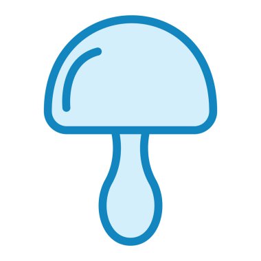 Mashroom simge vektör illüstrasyonu 