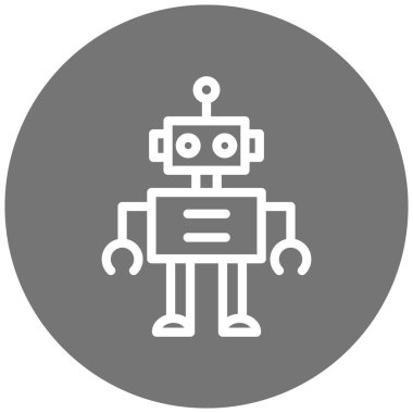 Robot simgesi, vektör çizimi