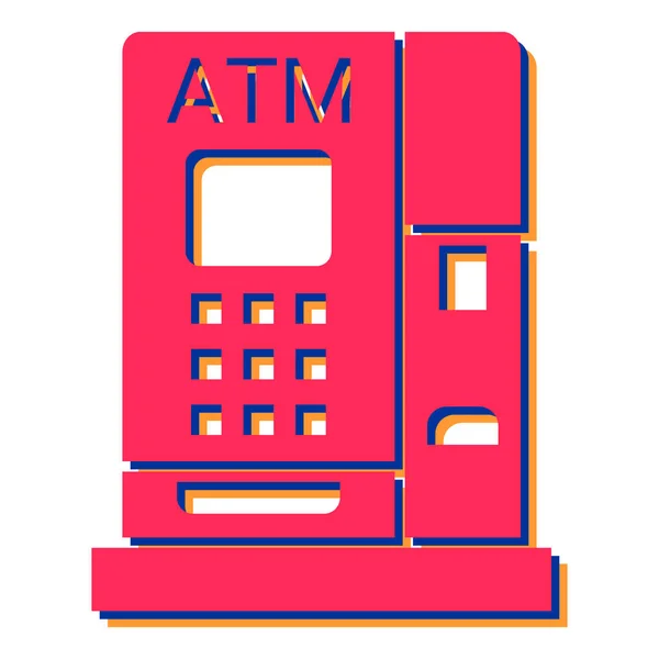 Icono Del Cajero Automático Dibujos Animados Iconos Vectores Terminales Bancarios — Vector de stock