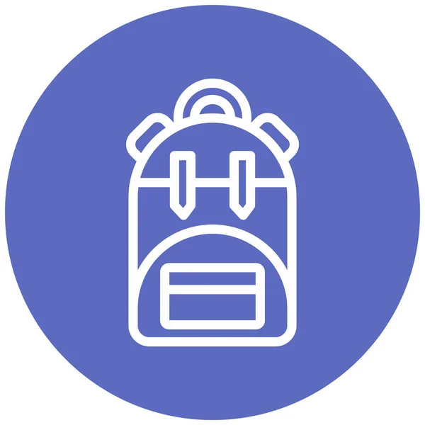 Backpack Web Icon Simple Illustration — Stock Vector