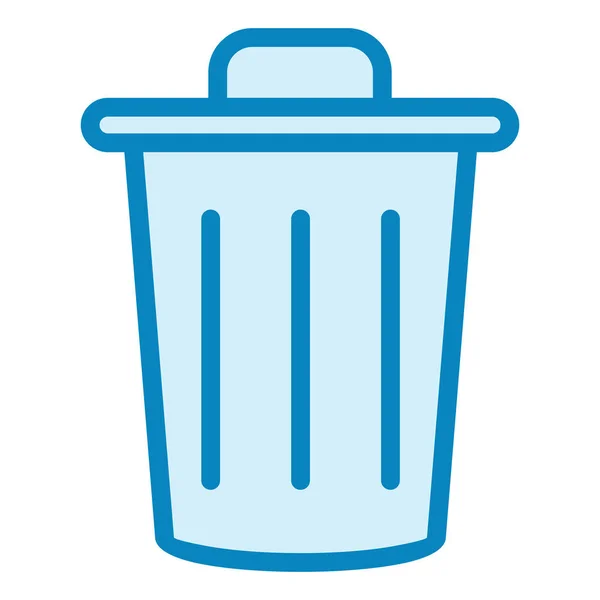 Garbage Web Icon Simple Design — Stock Vector
