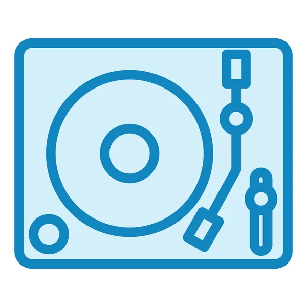 Turntable Modern Icon Vector Illustration — Stockvektor