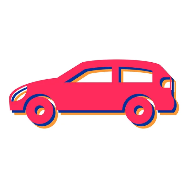 Car Icon Flat Illustration Taxi Vector Icons Web Design — Archivo Imágenes Vectoriales