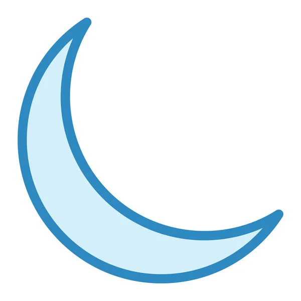 Luna Icono Web Ilustración Simple — Vector de stock