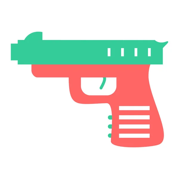 Zbraň Webová Ikona Jednoduchá Ilustrace — Stockový vektor