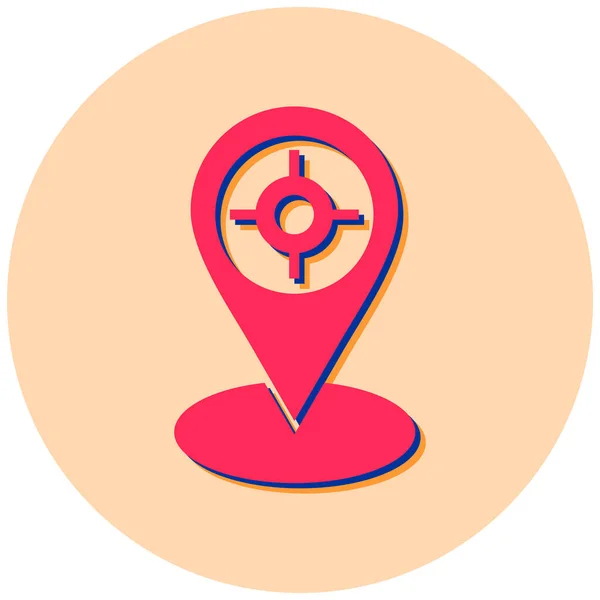 Location Web Icon Simple Illustration — Stock Vector
