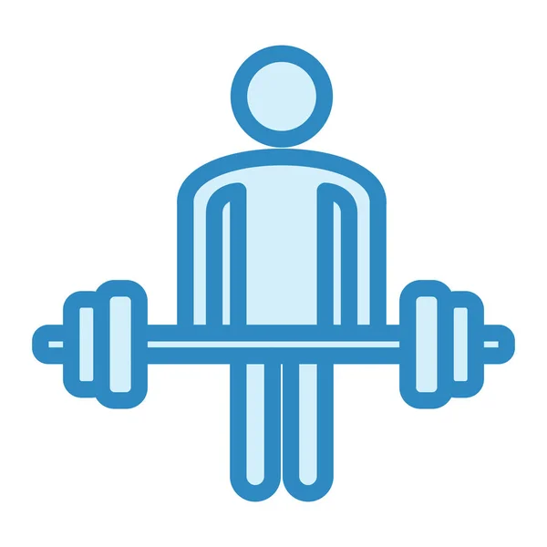 Fitness Lifting Ícone Vetor Ilustração — Vetor de Stock