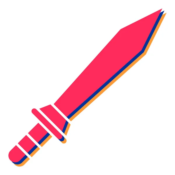 Schwert Symbol Einfache Illustration Von Raketenvektorsymbolen Für Das Web — Stockvektor