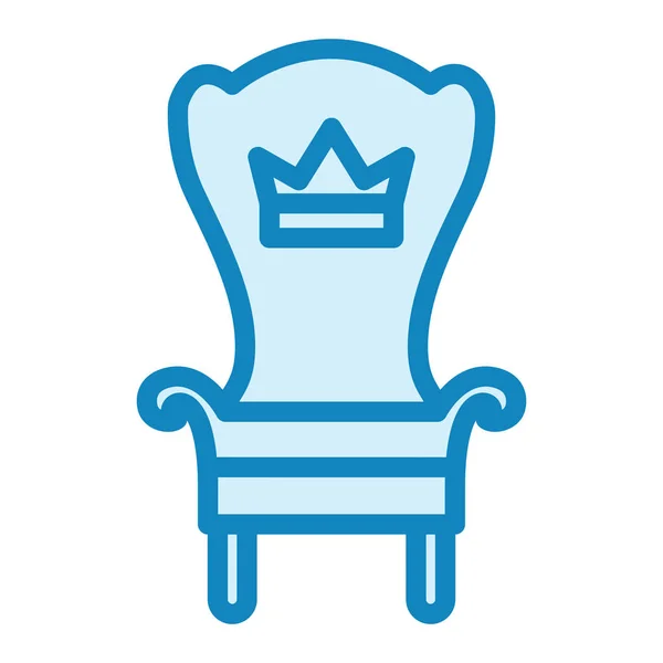 Throne Icon Vector Illustration — Stock Vector