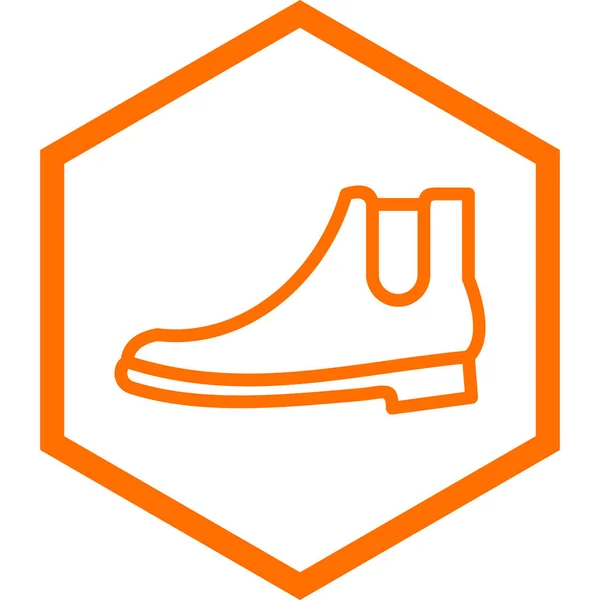 Vector Illustration Shoe Icon — Stock Vector