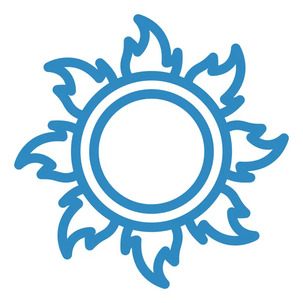 Sonnensymbol Vektor Illustration — Stockvektor