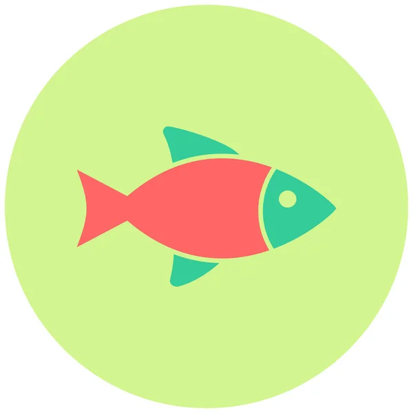 Fische Web Symbol Einfache Illustration — Stockvektor