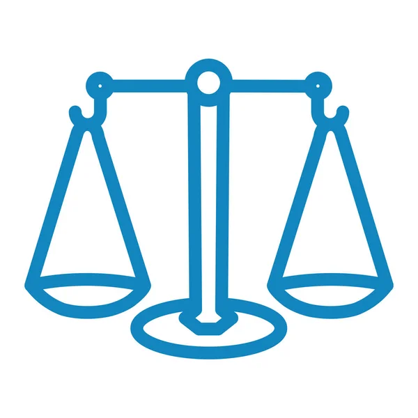 Νόμος Και Δικαιοσύνη Έννοια Εικονίδιο Εικονογράφηση Διανύσματος — Διανυσματικό Αρχείο