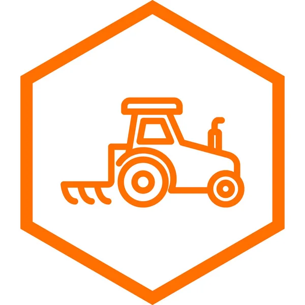 Tractor Icon Vector Illustration — 스톡 벡터