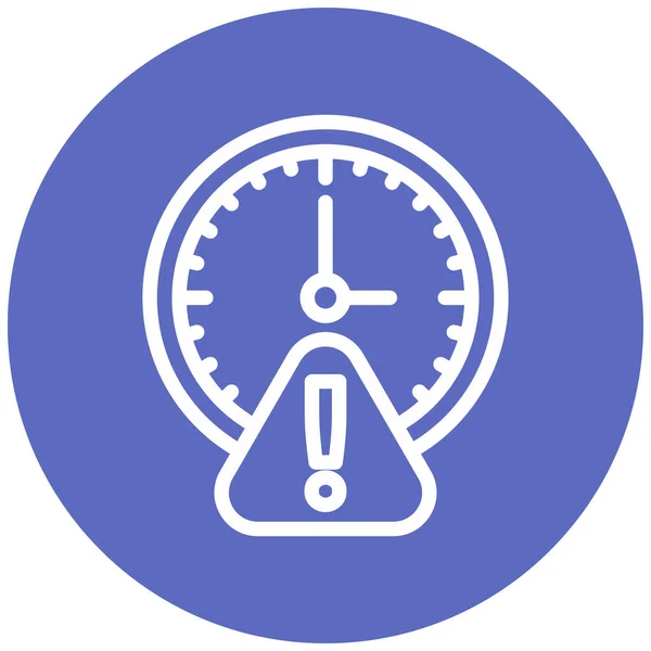 Horloge Icône Web Illustration Simple — Image vectorielle