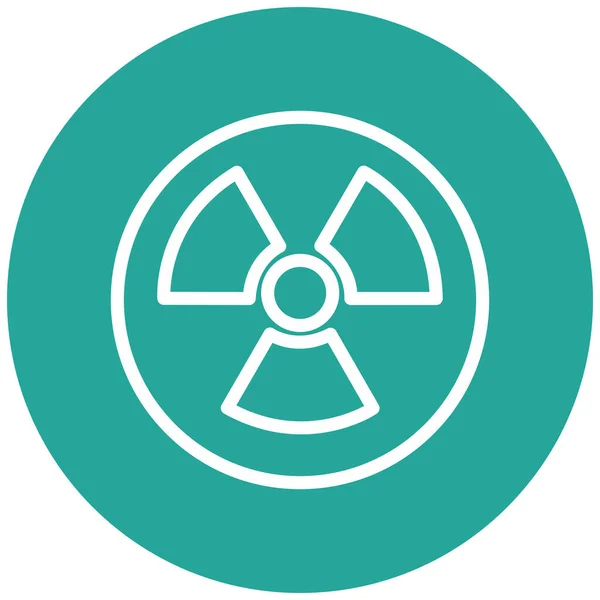 Strahlung Web Symbol Einfache Illustration — Stockvektor