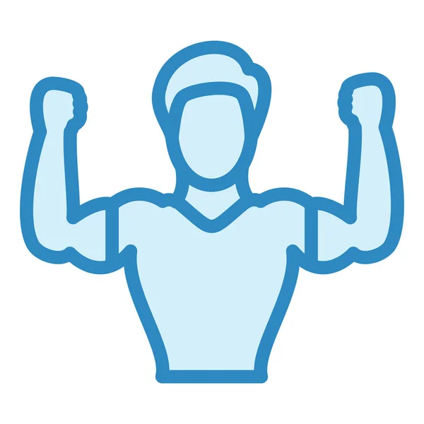 Fitness Exercise Icon Vector Illustration —  Vetores de Stock