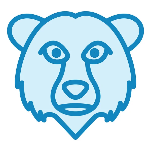 Ведмідь Сучасна Іконка Векторні Ілюстрації — стоковий вектор