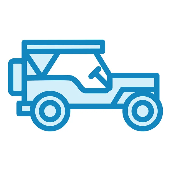 Illustration Vectorielle Icône Jeep Armée — Image vectorielle