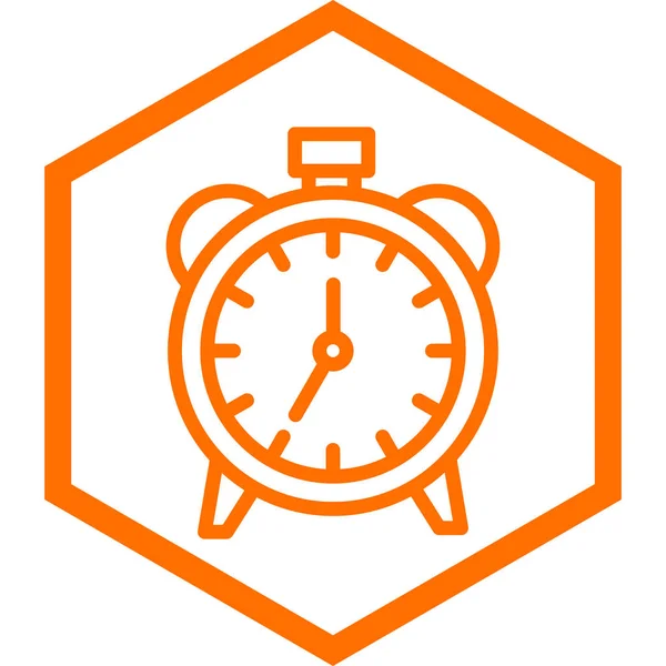 Clock Web Icon Simple Design — Stock Vector