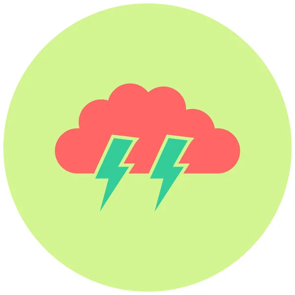 Nube Tormenta Diseño Simple — Vector de stock