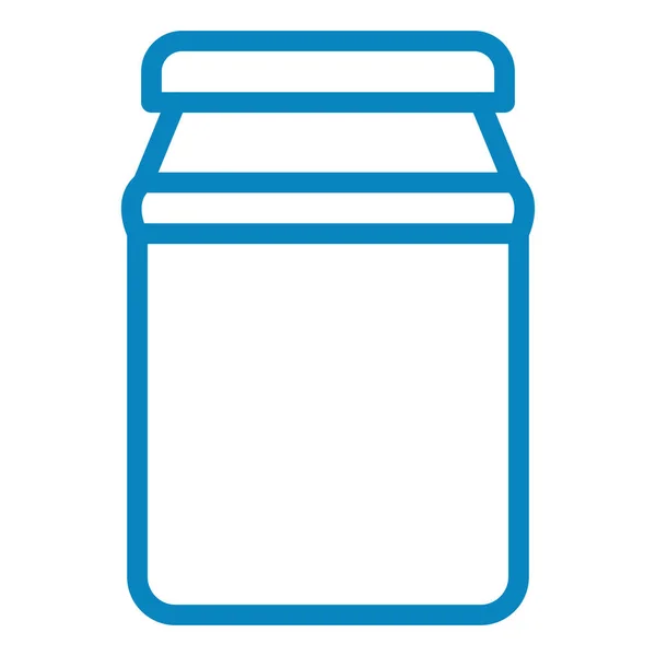 Milk Jar Icon Outline Illustration Jam Vector Icons Web — ストックベクタ