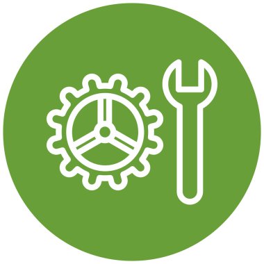 Ayarlar. Web simgesi basit illüstrasyon