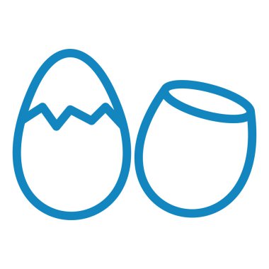 Yumurta. Web simgesi basit illüstrasyon