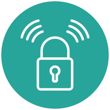 Kilit. Web simgesi basit illüstrasyon