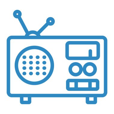 radyo simgesi vektör illüstrasyonu