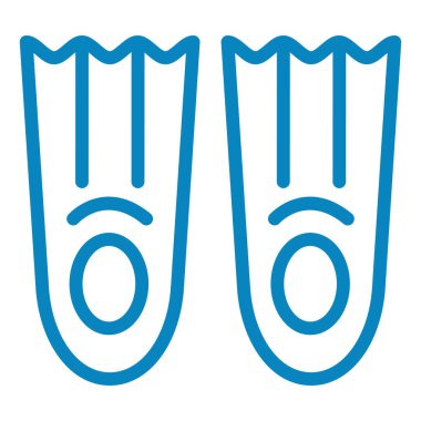 Yüzme palet simge vektör çizim