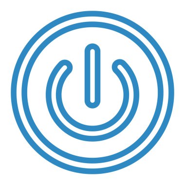 güç hattı simgesi, vektör illüstrasyonu