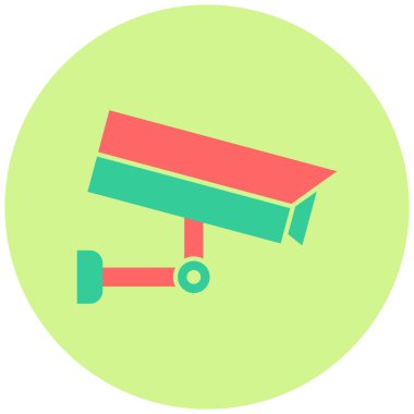 Güvenlik kamerası. Basit resimleme