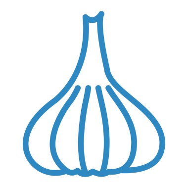 Sarımsak. Web simgesi basit illüstrasyon