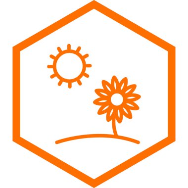 Güneş Simgesi Vektör illüstrasyonu