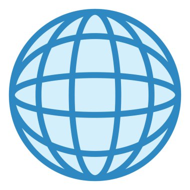 Küre. Web simgesi basit illüstrasyon 