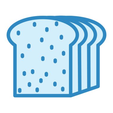 Ekmek. Web simgesi basit illüstrasyon 