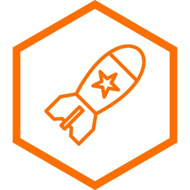 Bir yıldız simgesinin vektör illüstrasyonu