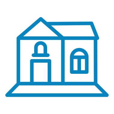 Ev. Web simgesi basit illüstrasyon