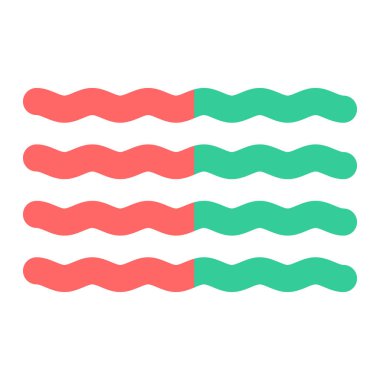 deniz dalgaları ikon vektör çizimi tasarımı