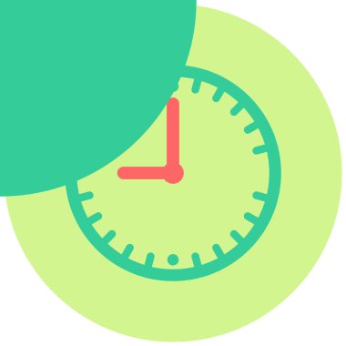 Saat. Web simgesi basit illüstrasyon