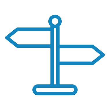 Yönün vektör illüstrasyonu Simgesi