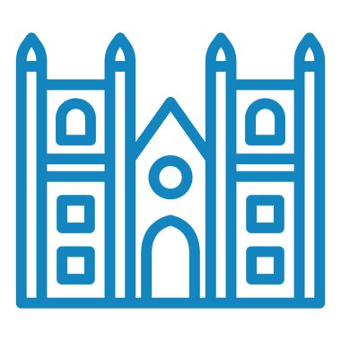 Şato. Web simgesi basit tasarım