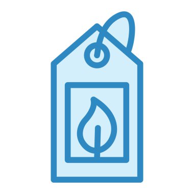 eko etiket çizgisi vektör simgesi